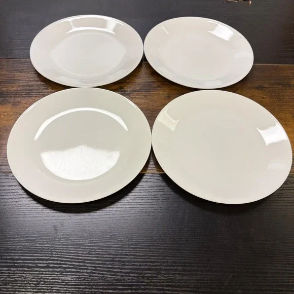 Corelle Vitrelle Solid White Bread and Butter Plates 4 Inch Set of 4 - Picture 2 of 5